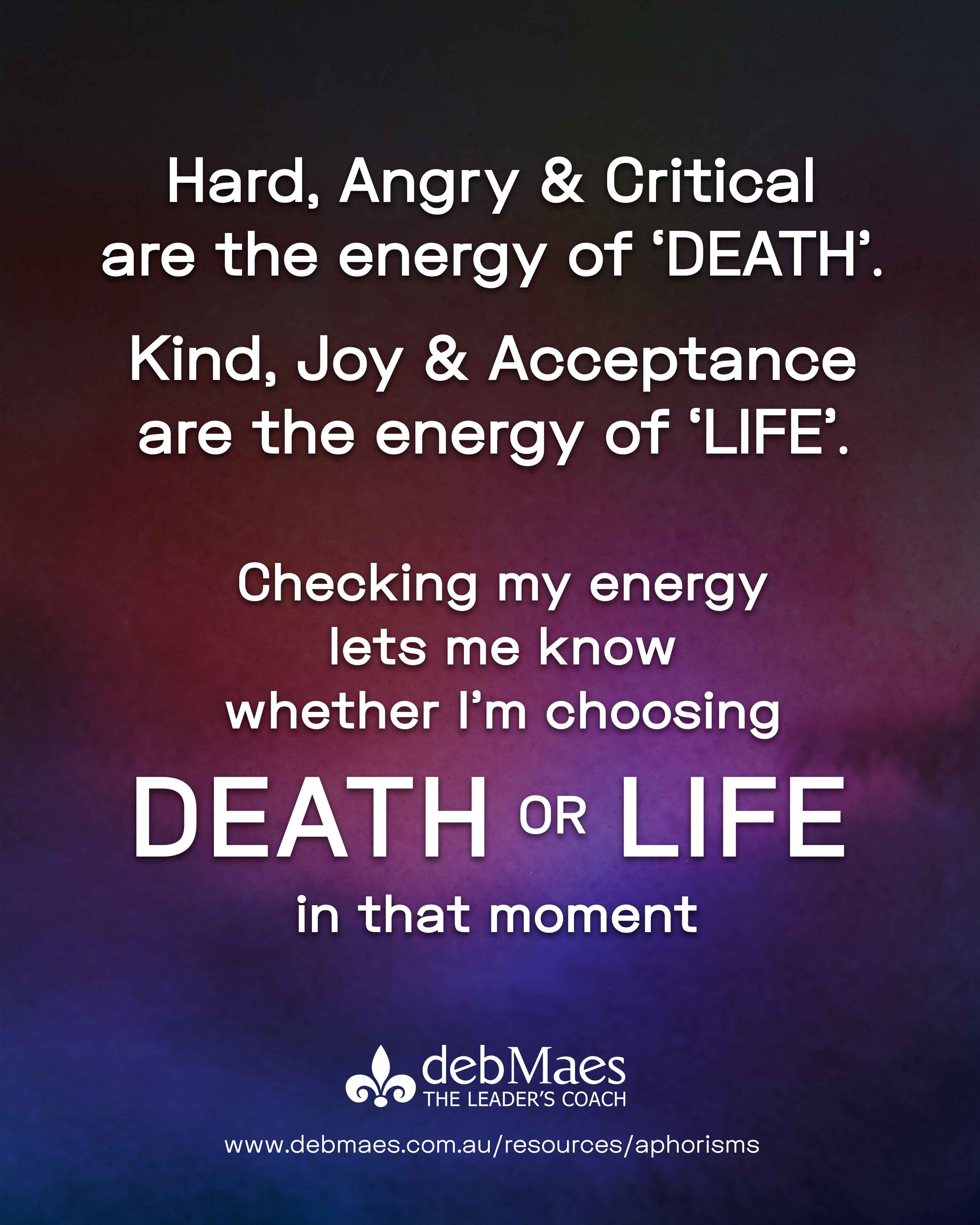 choose energy of life