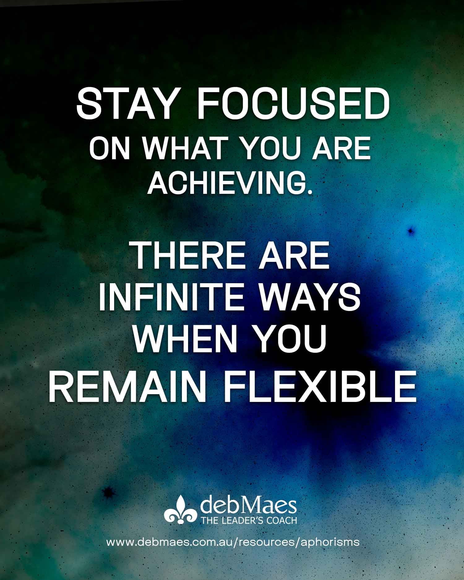 Stay focussed