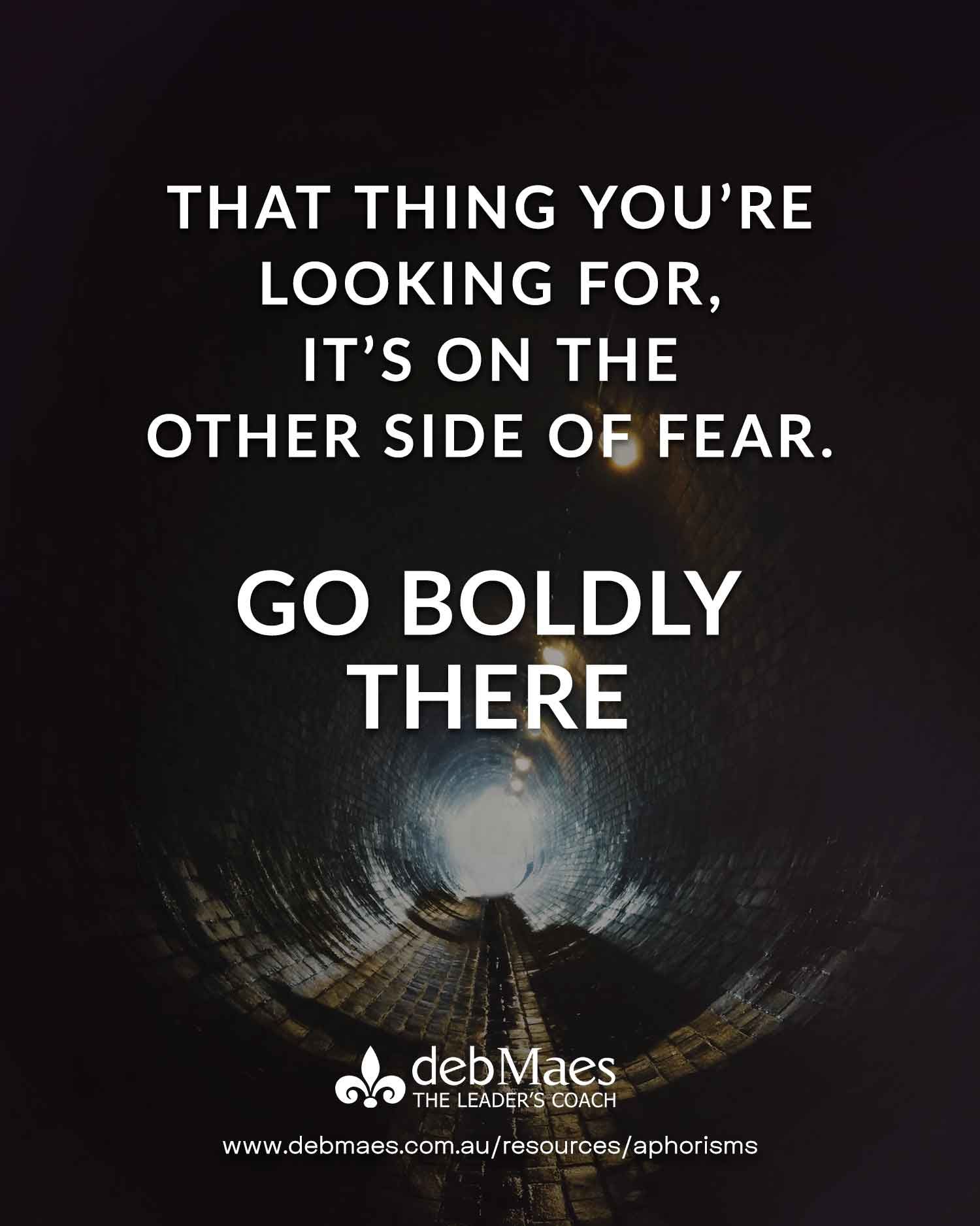 the other side of fear aphorism